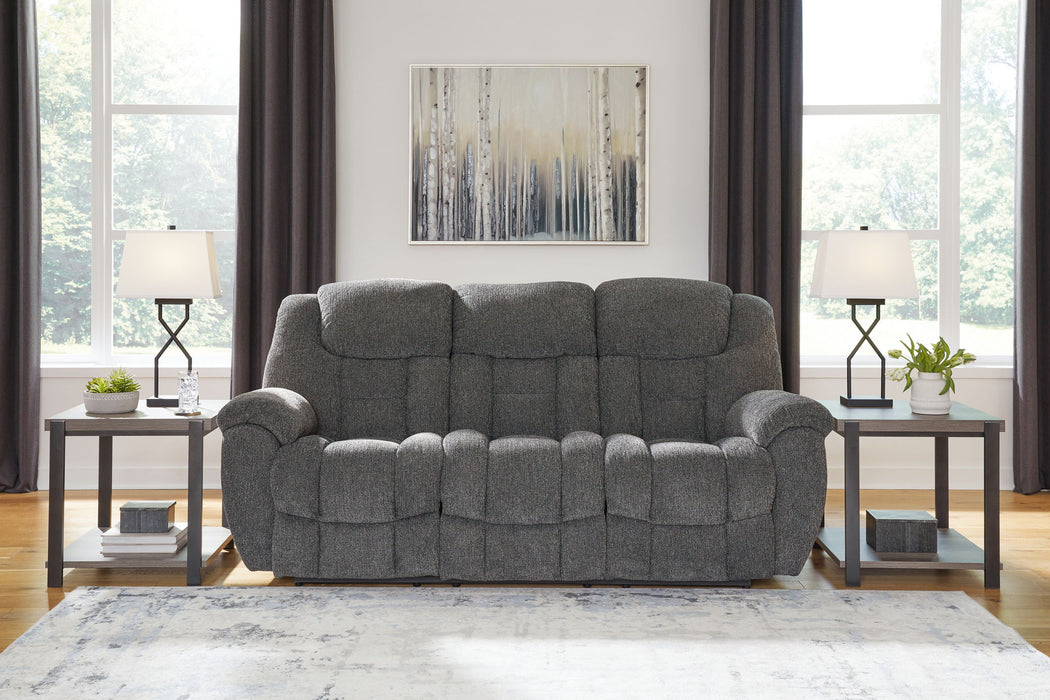 Foreside - Charcoal - Reclining Sofa - Tallahassee Discount Furniture (FL)