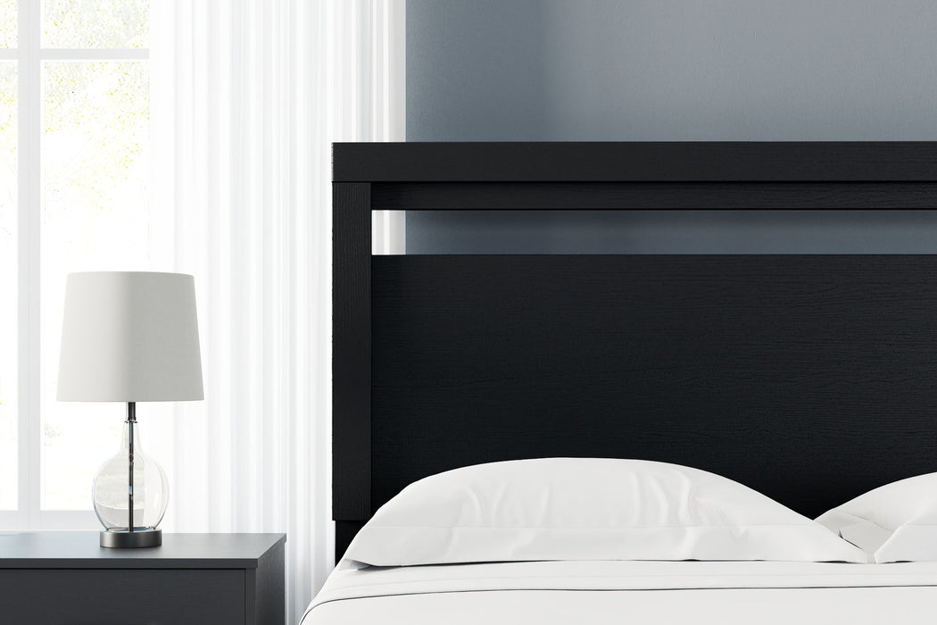 Finch - Queen Panel Headboard - Black - Tallahassee Discount Furniture (FL)