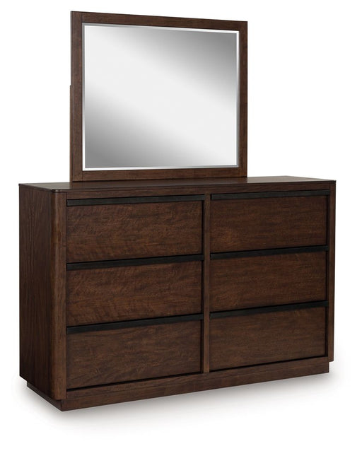 Dilenno - Dark Brown - Dresser And Mirror - Tallahassee Discount Furniture (FL)
