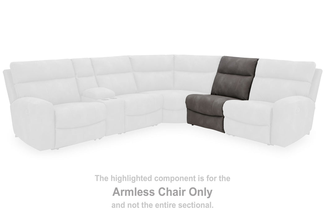 Next-gen Durapella - Slate - Armless Chair - Tallahassee Discount Furniture (FL)