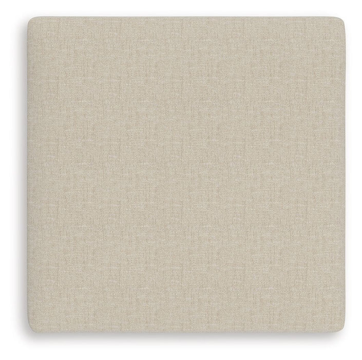 LadyMae - Twill - Oversized Accent Ottoman - Tallahassee Discount Furniture (FL)