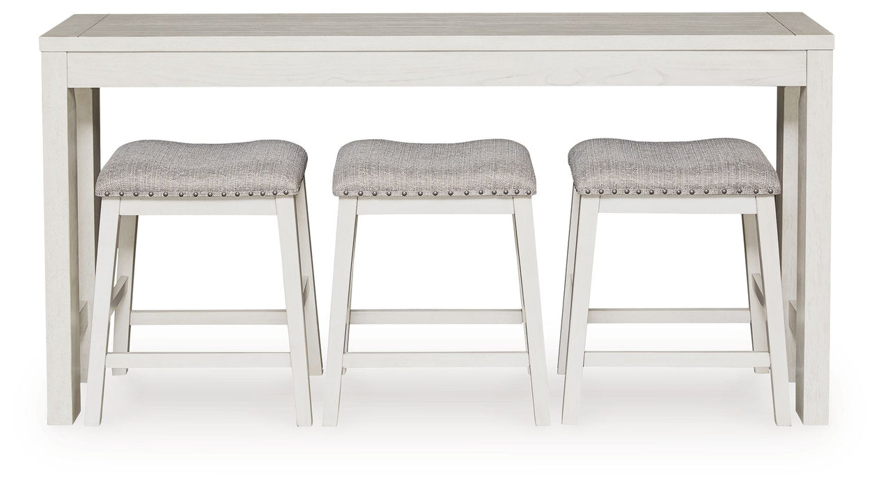 Robbinsdale - Rectangular Dining Room Counter Table Set (Set of 4) - Antique White - Tallahassee Discount Furniture (FL)