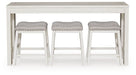 Robbinsdale - Rectangular Dining Room Counter Table Set (Set of 4) - Antique White - Tallahassee Discount Furniture (FL)