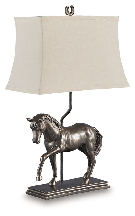 Sandorman - Bronze Finish - Poly Table Lamp - Tallahassee Discount Furniture (FL)
