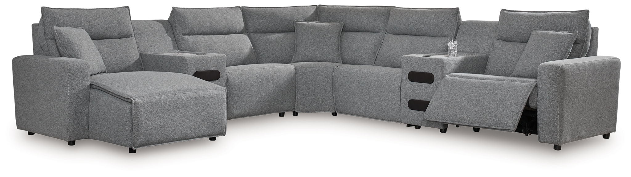 ModMax II - Salt And Pepper - Reclining Sectional - Tallahassee Discount Furniture (FL)