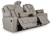 Elevate Edges - Reclining Sofa With Drop Down Table - Coin - Tallahassee Discount Furniture (FL)