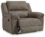 Laresview - Fossil - Zero Wall Wide Seat Recliner - Tallahassee Discount Furniture (FL)