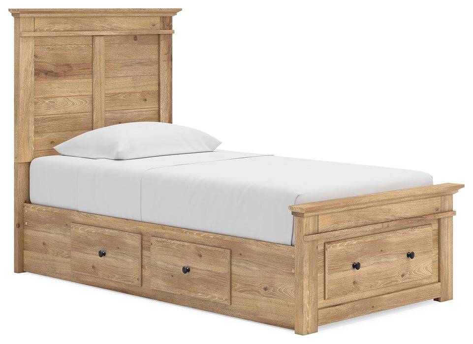 Makidern - Panel Storage Bed With 2 Under Bed Storage Units - Tallahassee Discount Furniture (FL)