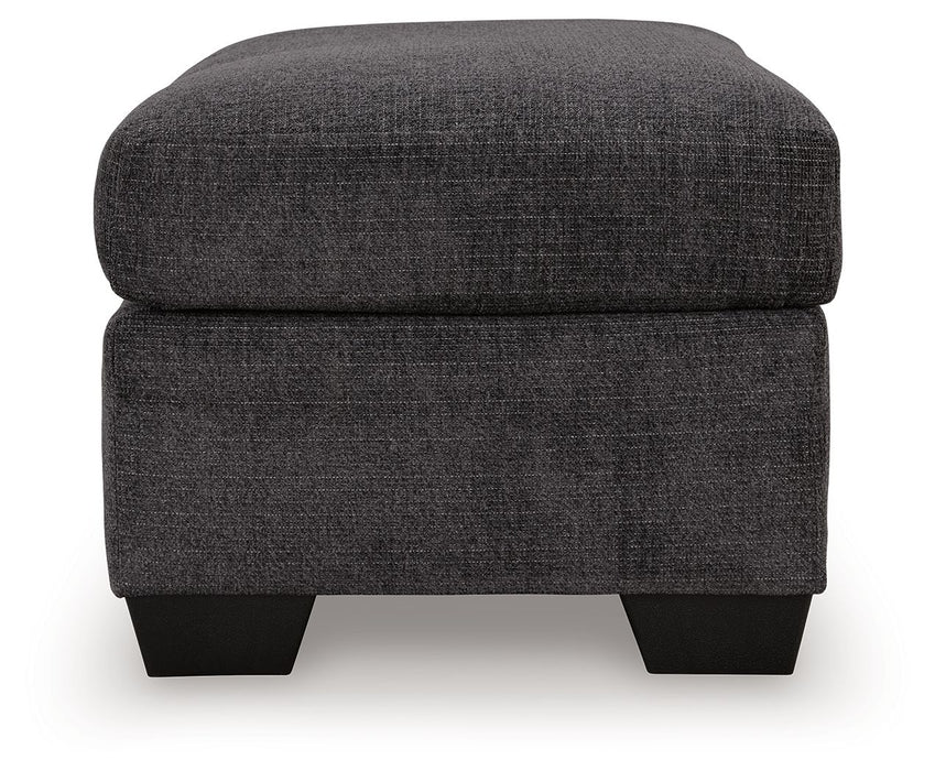 Loreo - Ottoman - Ebony - Tallahassee Discount Furniture (FL)