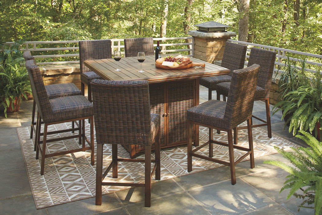 Paradise Trail - Outdoor Fire Pit Table Set - Tallahassee Discount Furniture (FL)