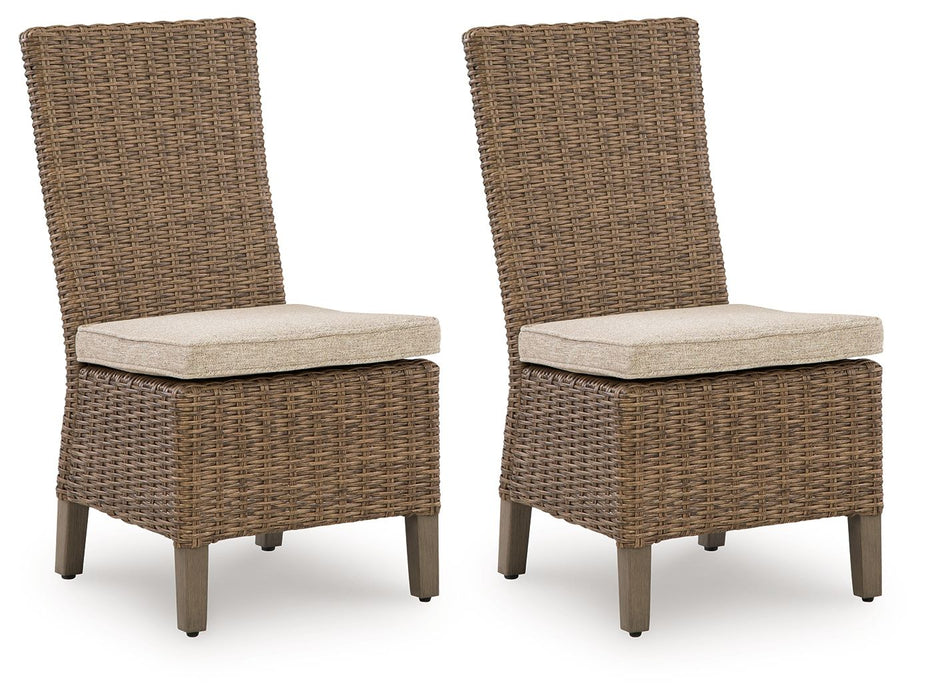 Laguna Heights - Side Chair With Cushion (Set of 2) - Beige - Tallahassee Discount Furniture (FL)