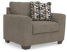 Triston-Peaks - Chair And A Half - Suede - Tallahassee Discount Furniture (FL)