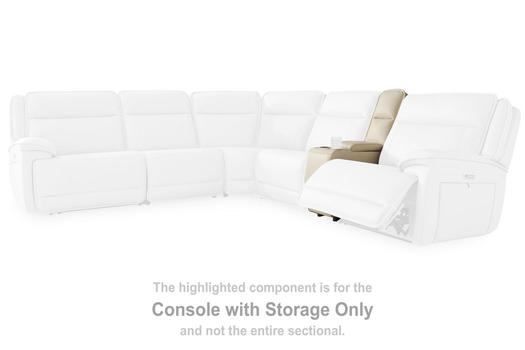 Double Deal - Almond - Console With Storage - Tallahassee Discount Furniture (FL)