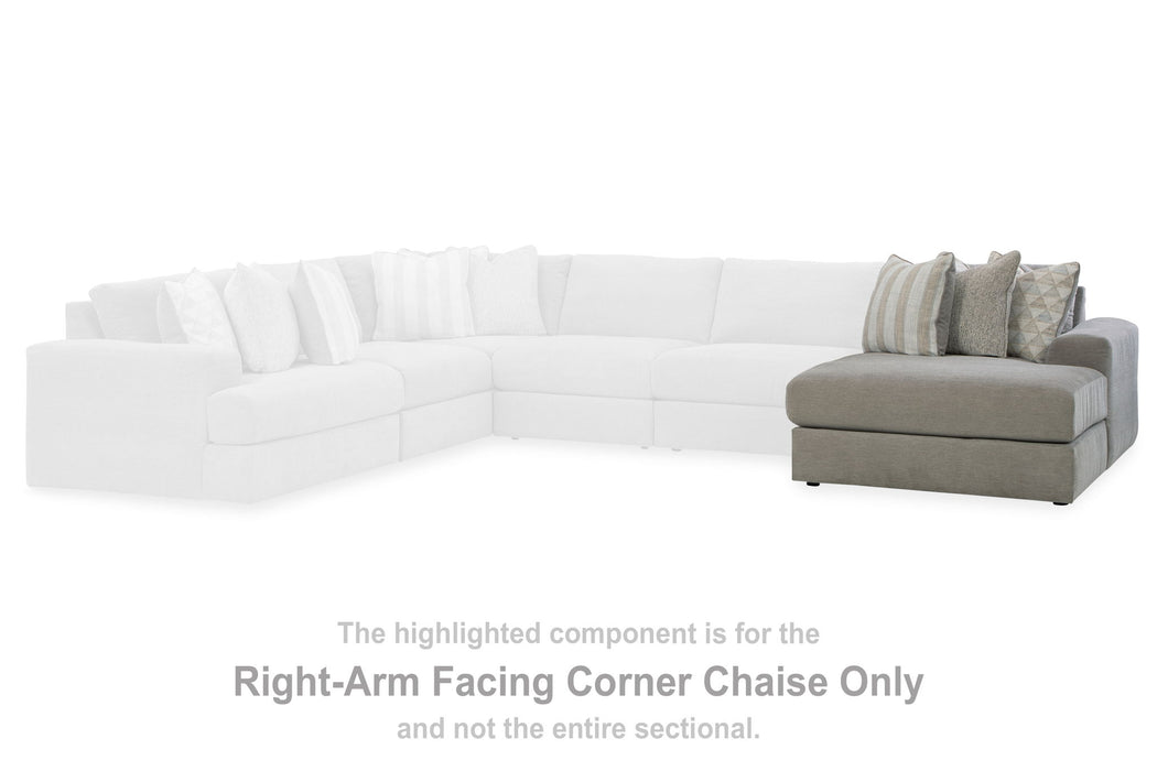 Avaliyah - Ash - Raf Corner Chaise - Tallahassee Discount Furniture (FL)