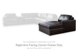 ModMax II - RAF Corner Chaise - Black - Tallahassee Discount Furniture (FL)