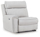 Social Pointe - Pearl / Ash - LAF Zero Wall Power Recliner - Tallahassee Discount Furniture (FL)