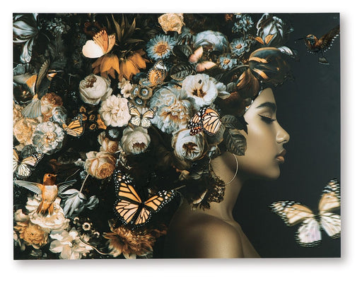 Valfer - Orange / Black / White - Wall Art - Tallahassee Discount Furniture (FL)