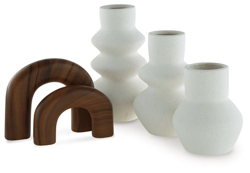 Carterworth - White / Brown - Accessory Set (Set of 5) - Tallahassee Discount Furniture (FL)