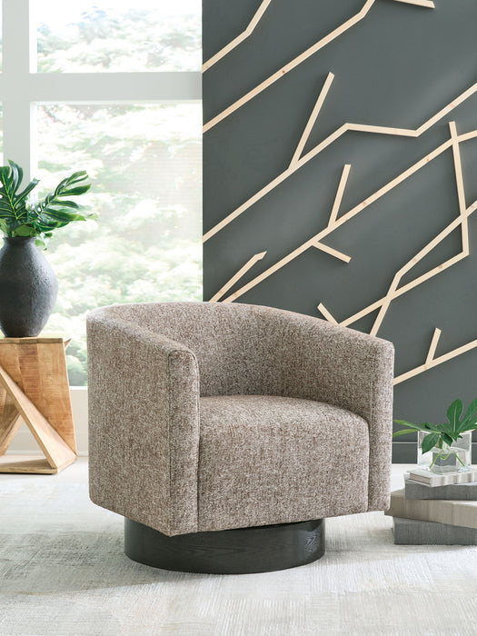 Jorryn - Swivel Accent Chair - Brown - Tallahassee Discount Furniture (FL)