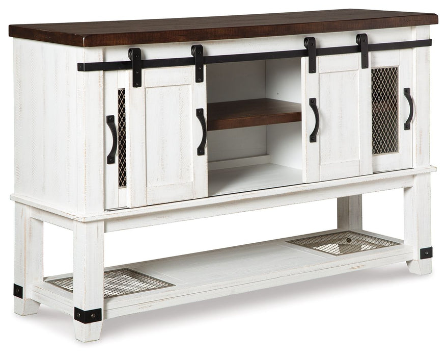 Valebeck - Dining Room Server - White / Brown - Tallahassee Discount Furniture (FL)