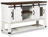 Valebeck - Dining Room Server - White / Brown - Tallahassee Discount Furniture (FL)