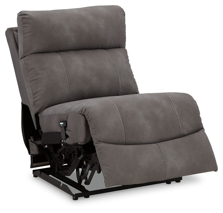 Next-gen Durapella - Slate - Power Armless Recliner With Adj Headrest - Tallahassee Discount Furniture (FL)