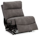 Next-gen Durapella - Slate - Power Armless Recliner With Adj Headrest - Tallahassee Discount Furniture (FL)