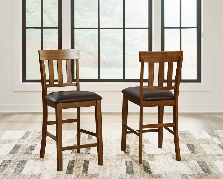 Ralene - Upholstered Barstool (Set of 2) - Medium Brown - Tallahassee Discount Furniture (FL)