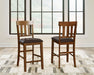 Ralene - Upholstered Barstool (Set of 2) - Medium Brown - Tallahassee Discount Furniture (FL)