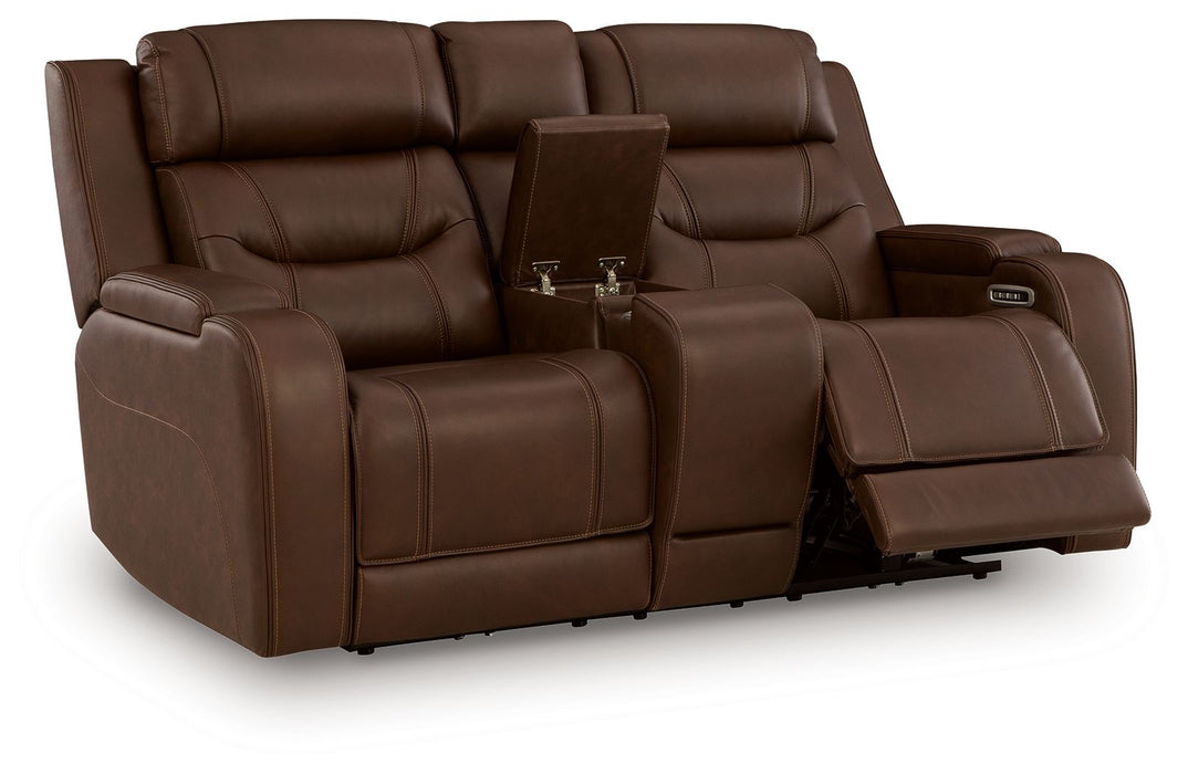 Knightington - Power Reclining Loveseat With Audio Seating - Tallahassee Discount Furniture (FL)
