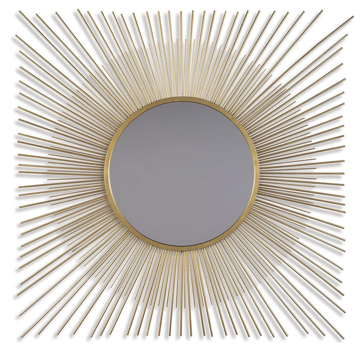 Elspeth - Accent Mirror - Gold Finish - Tallahassee Discount Furniture (FL)
