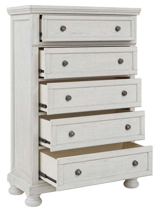 Robbinsdale - Antique White - Five Drawer Chest - Tallahassee Discount Furniture (FL)