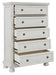 Robbinsdale - Antique White - Five Drawer Chest - Tallahassee Discount Furniture (FL)