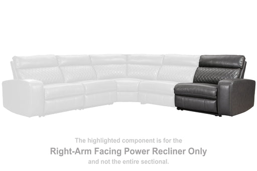 Samperstone - Gray - RAF Zero Wall Power Recliner - Tallahassee Discount Furniture (FL)