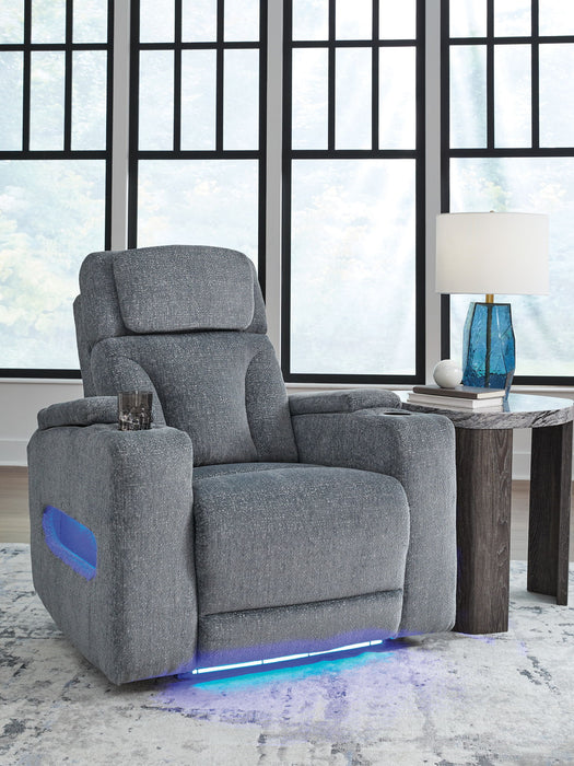 Studio Cave - Steel - Power Recliner - Tallahassee Discount Furniture (FL)
