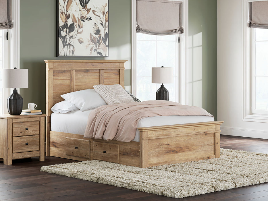 Makidern - Panel Storage Bed With 2 Under Bed Storage Units - Tallahassee Discount Furniture (FL)