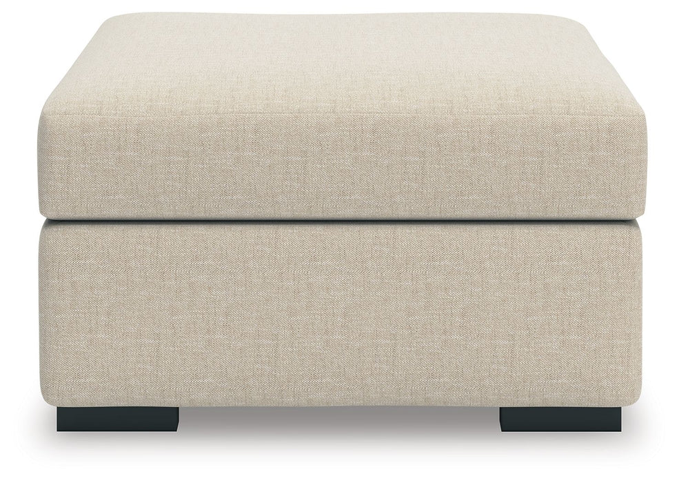 LadyMae - Twill - Oversized Accent Ottoman - Tallahassee Discount Furniture (FL)