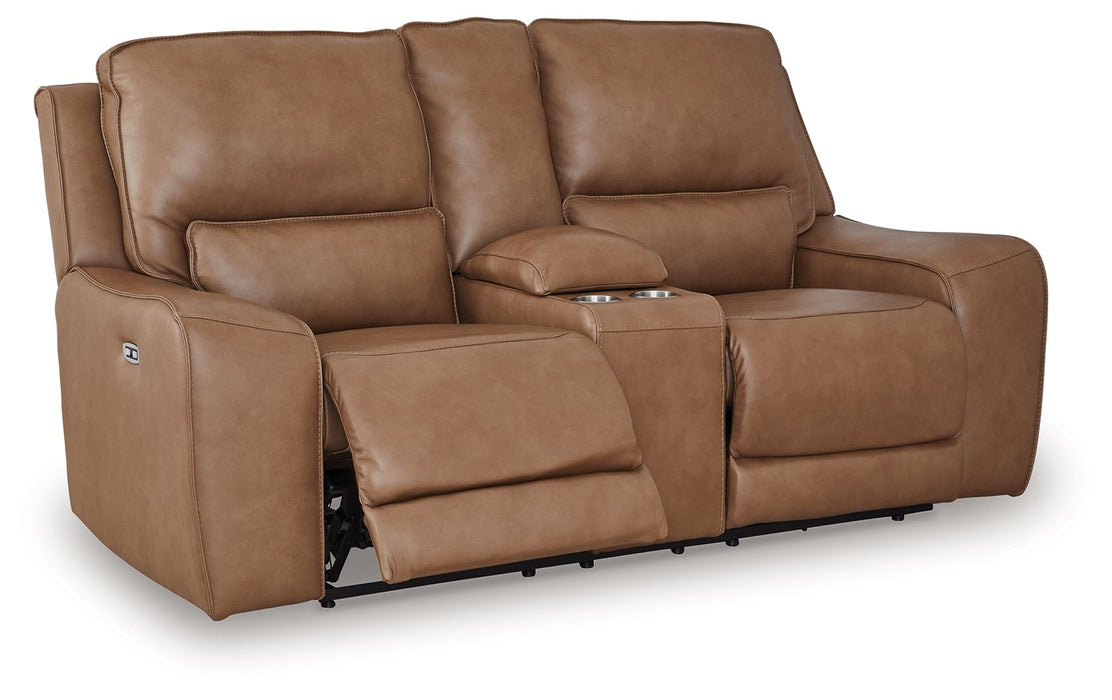DeepWakes - Power Reclining Loveseat / Console / Adjustable Headrest - Tallahassee Discount Furniture (FL)