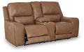 DeepWakes - Power Reclining Loveseat / Console / Adjustable Headrest - Tallahassee Discount Furniture (FL)
