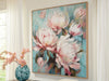 Parryville - Aqua / Pink - Wall Art - Tallahassee Discount Furniture (FL)