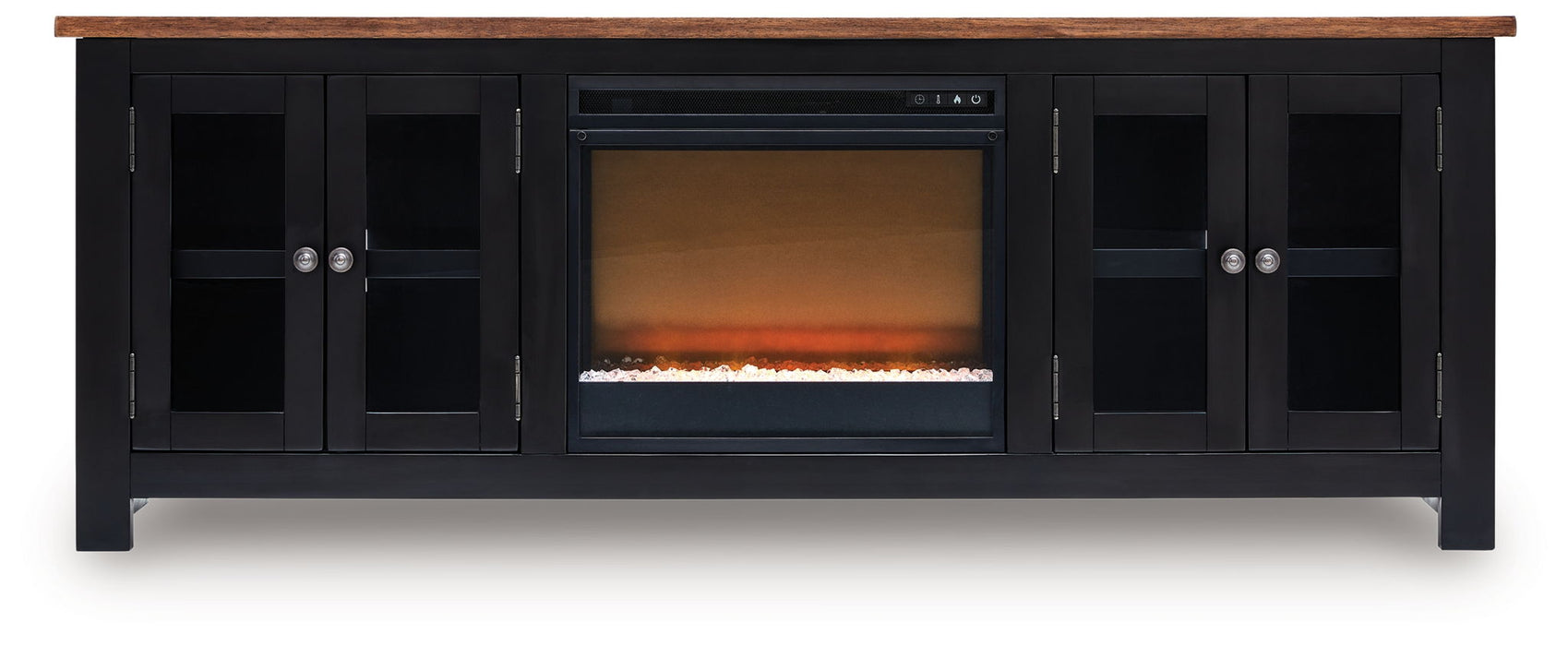 Wildenauer - 76" TV Stand With Electric Fireplace - Tallahassee Discount Furniture (FL)