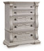 Bruchandi - Antique White - Five Drawer Chest - Tallahassee Discount Furniture (FL)