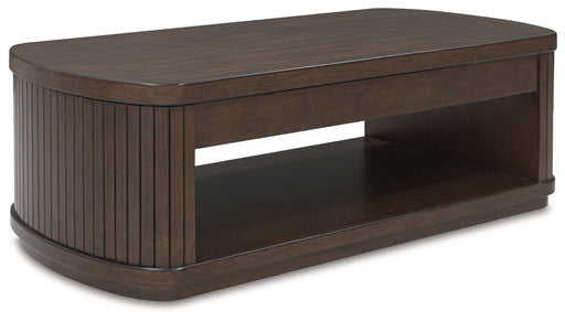 Korestone - Dark Brown - Lift Top Cocktail Table - Tallahassee Discount Furniture (FL)