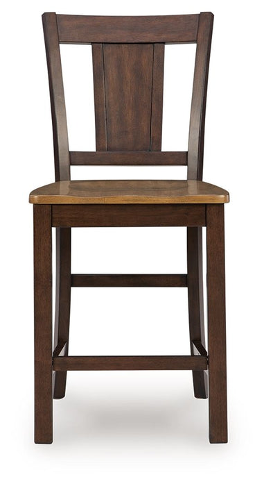 Rylandeen - Barstool (Set of 2) - Light Brown / Dark Brown - Tallahassee Discount Furniture (FL)