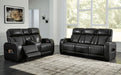 Boyington - 2 Pc. - Power Reclining Sofa And Loveseat - Black - Tallahassee Discount Furniture (FL)