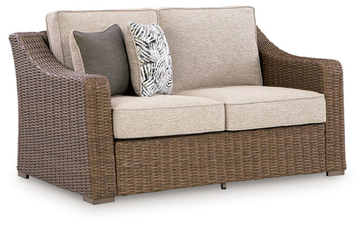Laguna Heights - Loveseat With Cushion - Beige - Tallahassee Discount Furniture (FL)