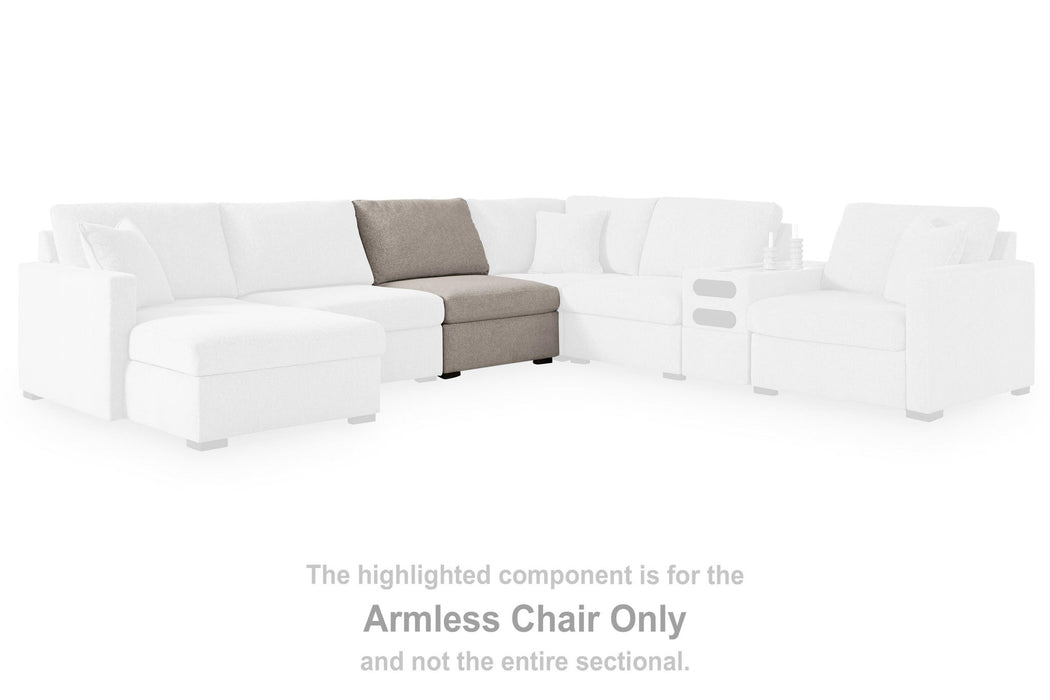 ModMax Luxe - Armless Chair - Flint - Tallahassee Discount Furniture (FL)