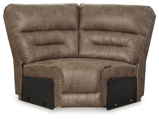 Ravenel - Wedge - Faux Leather - Fossil - Tallahassee Discount Furniture (FL)