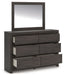 Fraluna - Charcoal - Dresser And Mirror - Tallahassee Discount Furniture (FL)