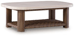 Dolan Creek - Rectangular Cocktail Table - Beige / Brown - Tallahassee Discount Furniture (FL)